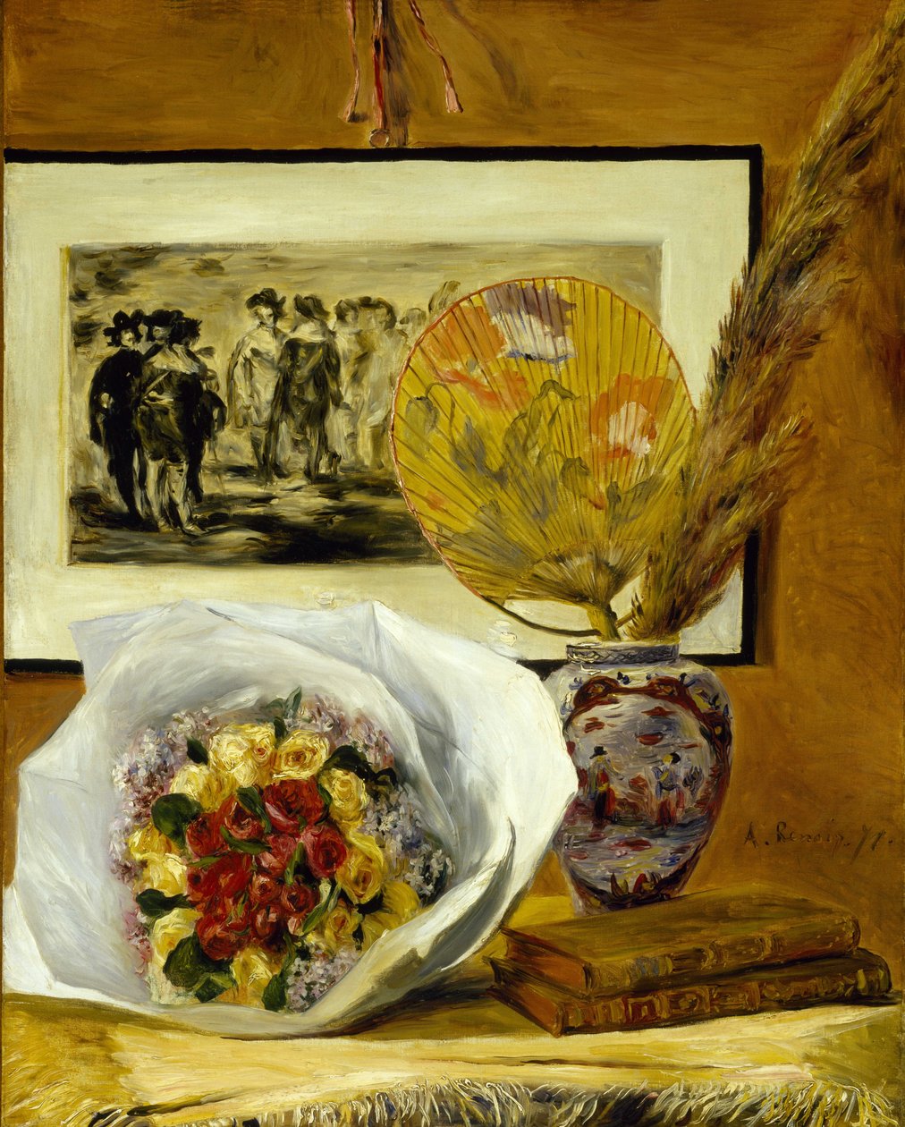 Nature morte avec bouquet - Pierre-Auguste Renoir