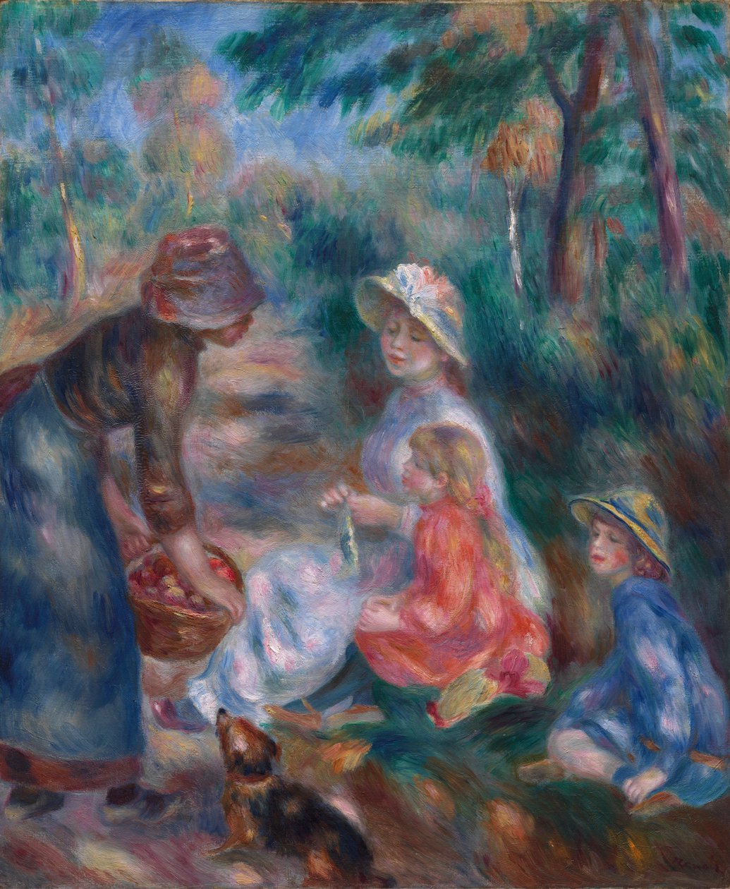 Le Vendeur de pommes - Pierre-Auguste Renoir