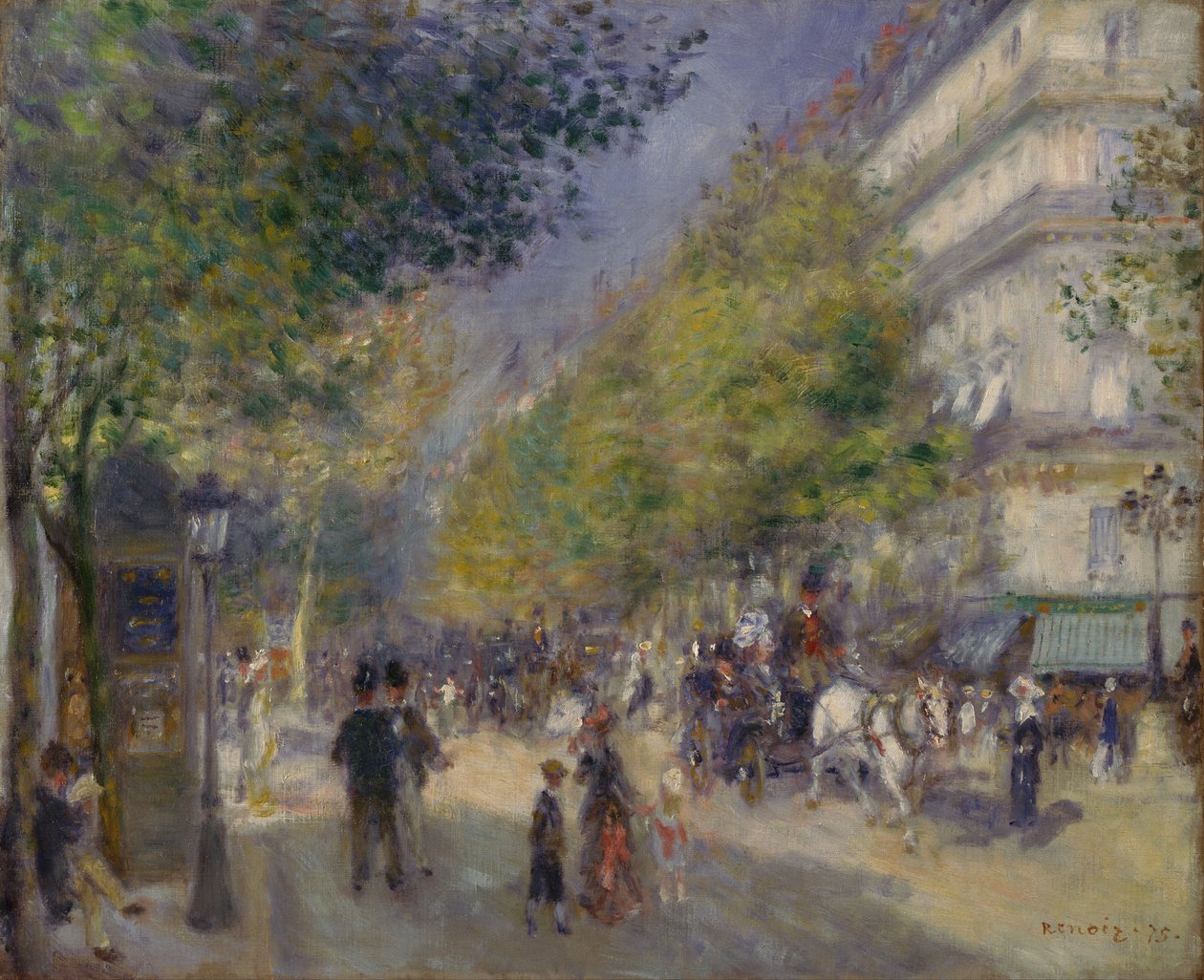 Les Grands Boulevards - Pierre-Auguste Renoir