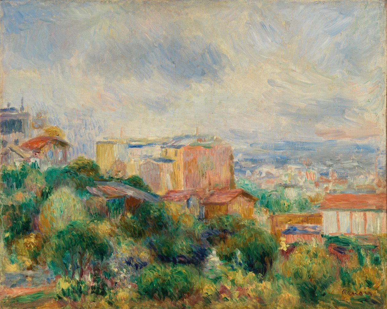 Vue de Montmartre - Pierre-Auguste Renoir