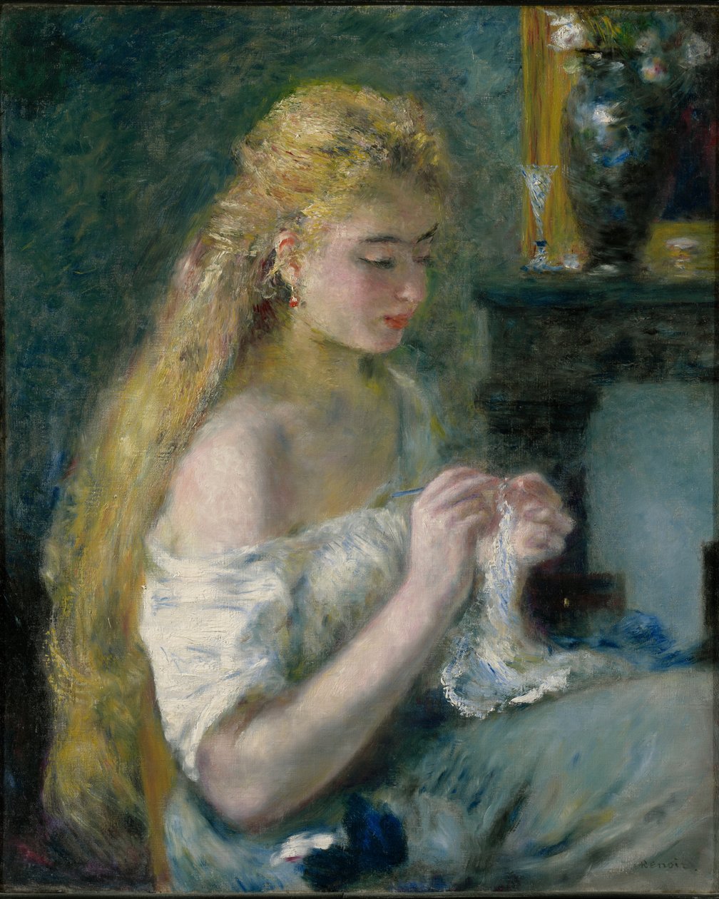 Femme au crochet - Pierre-Auguste Renoir