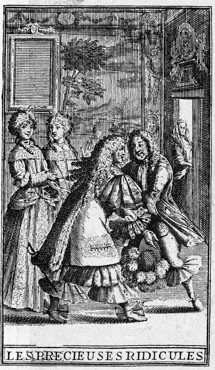 Les Précieuses ridicules de Molière. Gravures de Pierre Brissart pour l