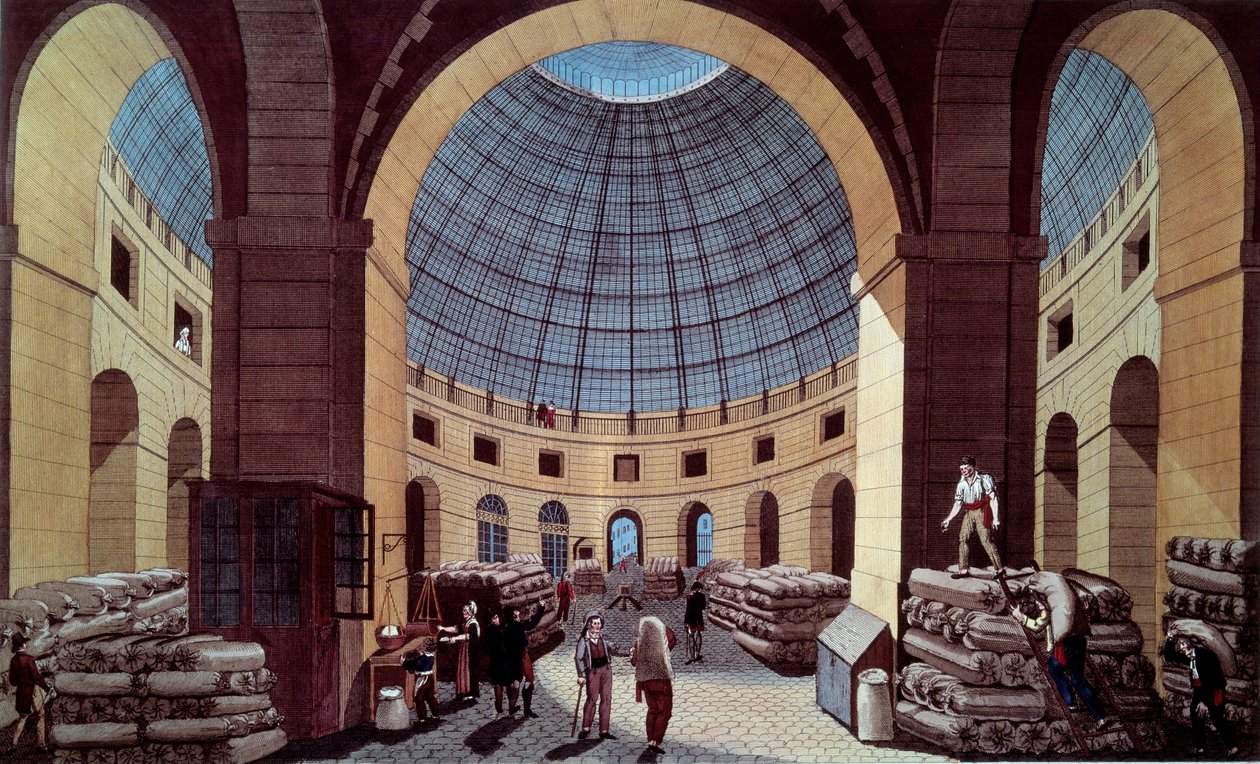 Vue de la Halle au blé, située sur l