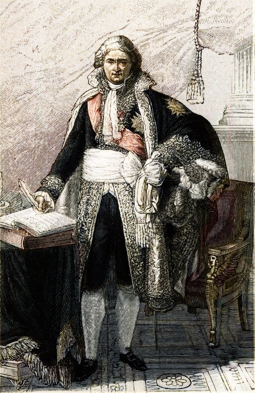 Portrait de Jean Étienne Marie Portalis. Juriste et homme politique français (1746-1807) d