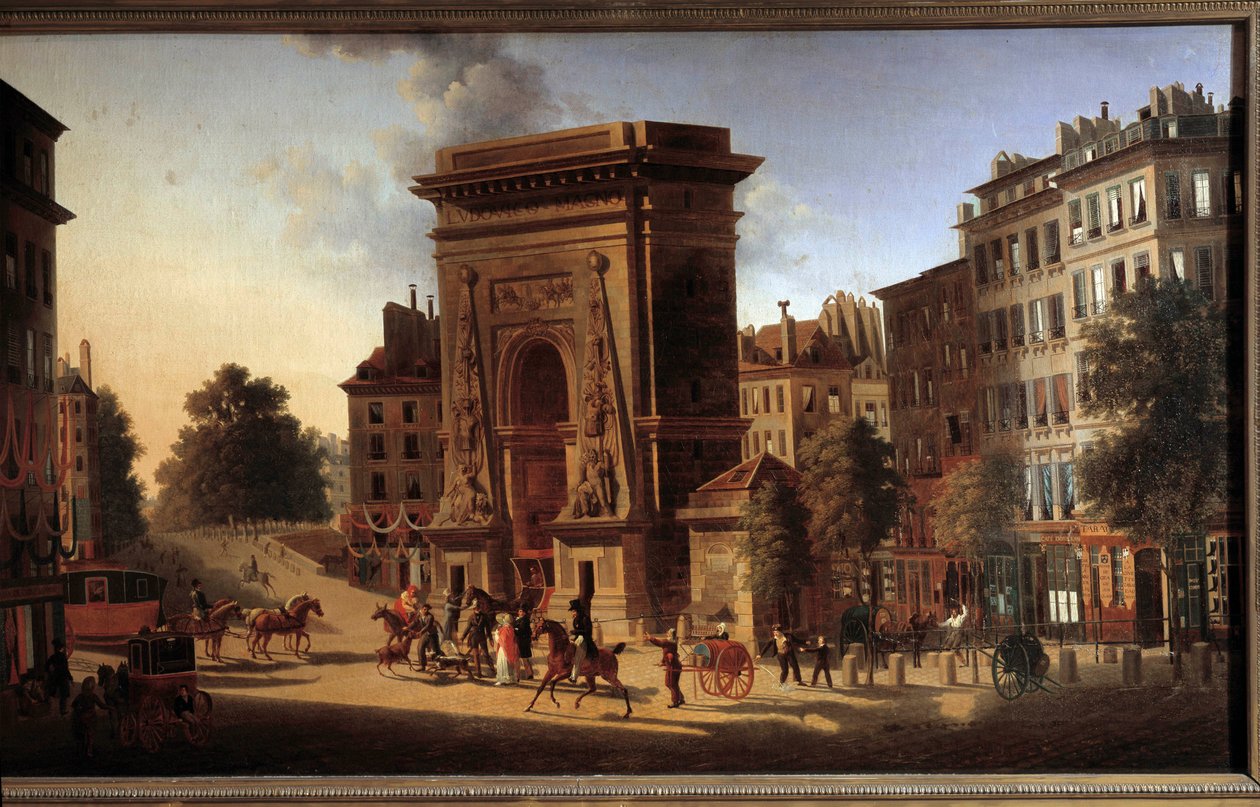 La porte Saint-Denis. Vue de Paris - Pierre Alexandre Pau de Saint Martin