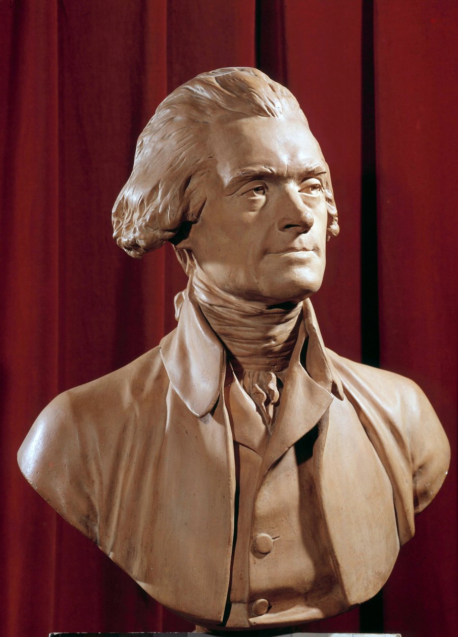 Buste de Thomas Jefferson (1742-1826), président des États-Unis - Pierre Alexandre Wille