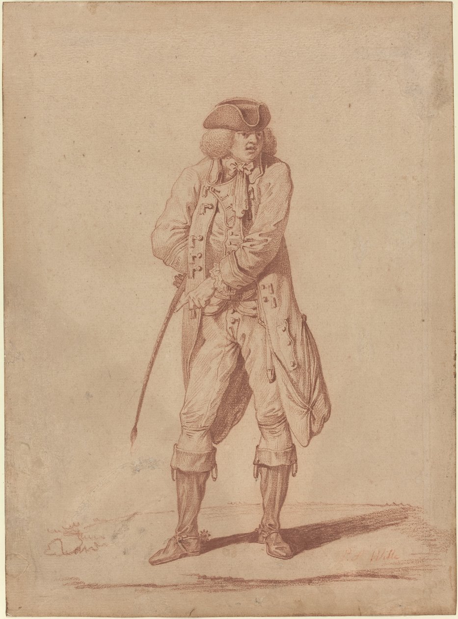 Gentleman avec une cravache - Pierre Alexandre Wille