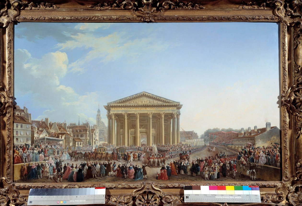 Cérémonie de la pose de la première pierre de la nouvelle église de Sainte-Geneviève - Pierre Antoine Demachy