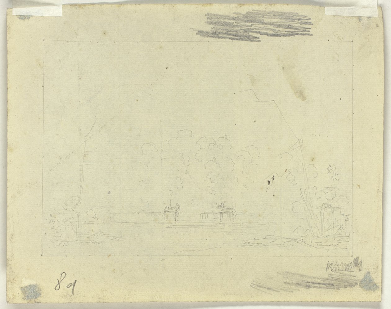 Feuille de croquis - Pierre Antoine Mongin