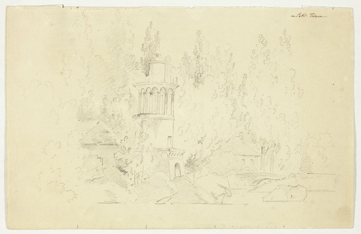 Vue du parc de Versailles : Petit Frianon - Pierre Antoine Mongin