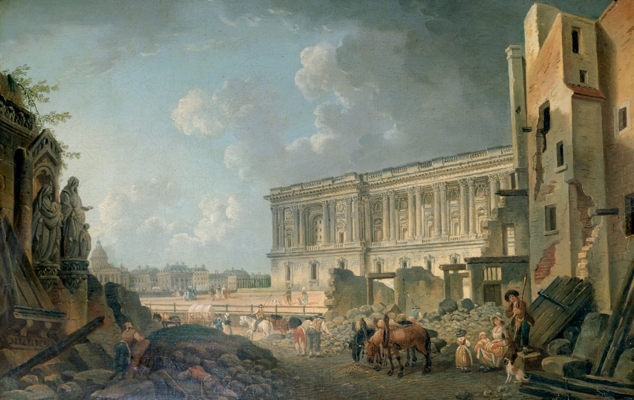 Vue du Louvre, vers 1743-1807 | Pierre Antoine de Machy