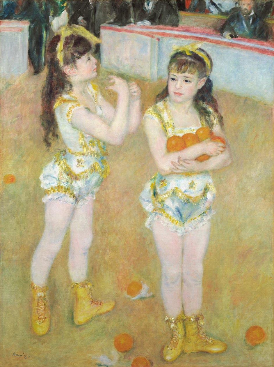 Acrobates au Cirque Fernando (Francisca et Angelina Wartenberg) - Pierre Auguste Renoir