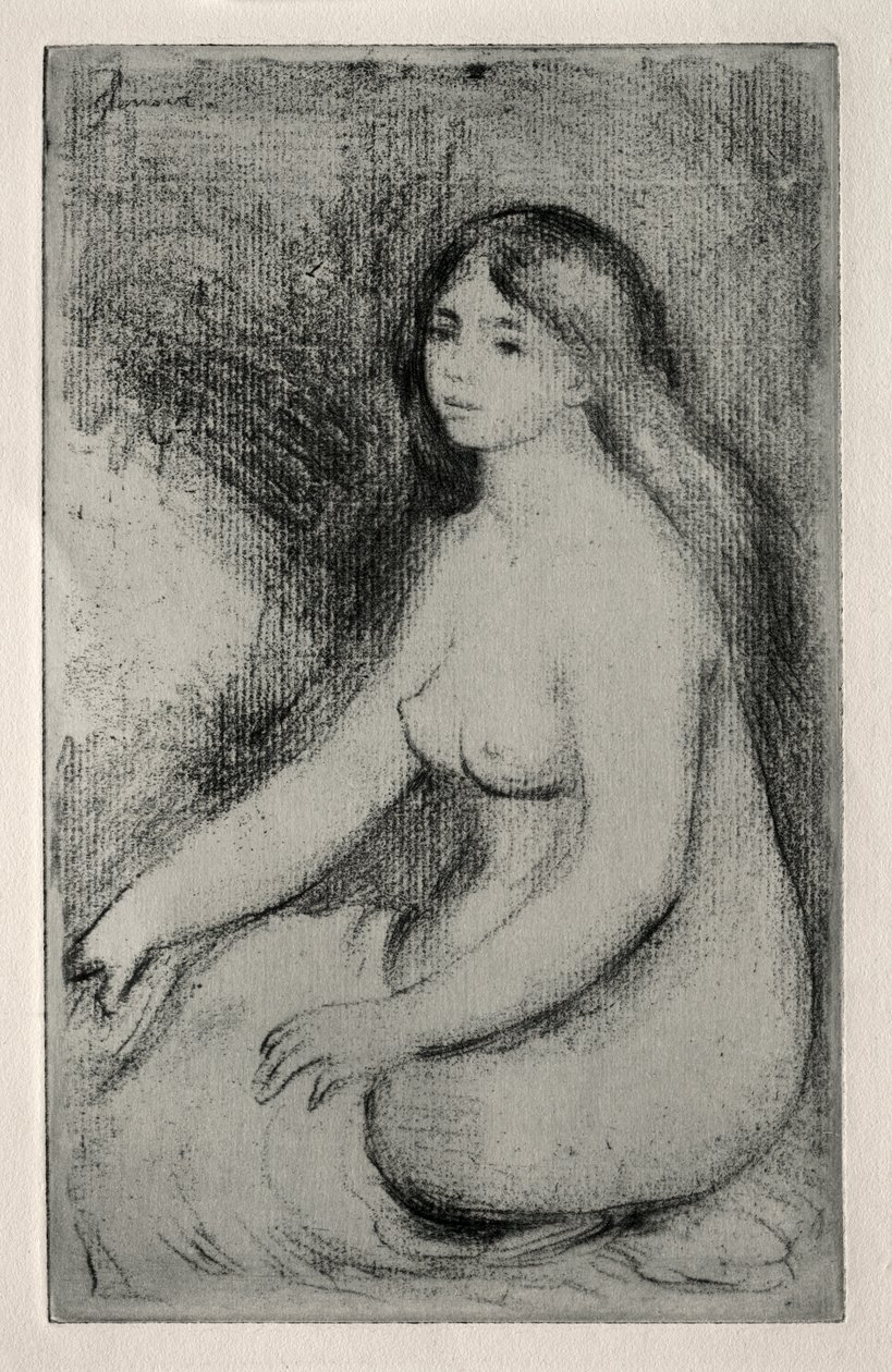 Baigneuse assise - Pierre-Auguste Renoir