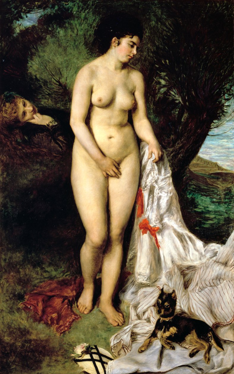 Baigneuse La Baigneuse au griffon, 1870 - Pierre Auguste Renoir