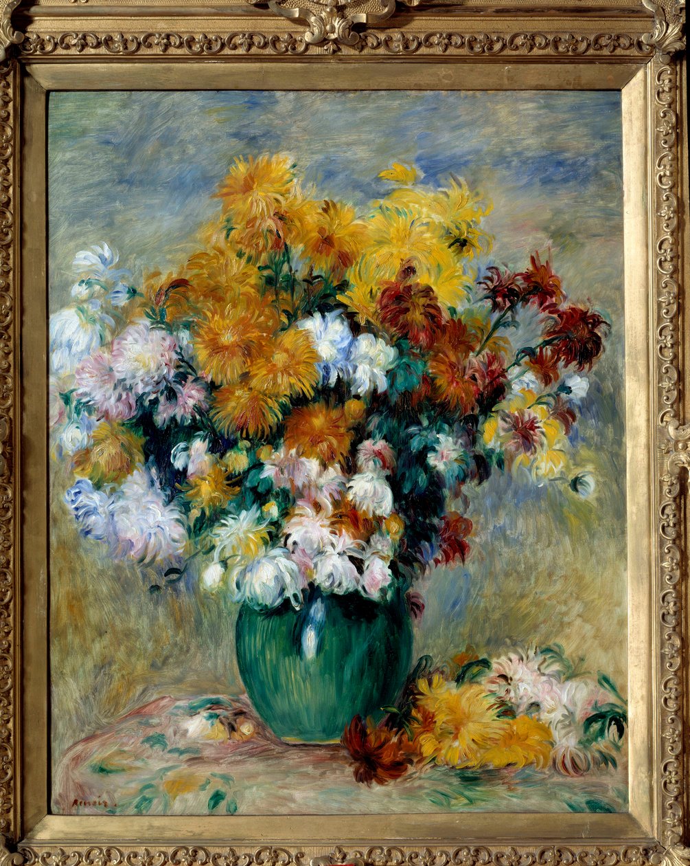 Bouquet de chrysanthèmes - Pierre Auguste Renoir