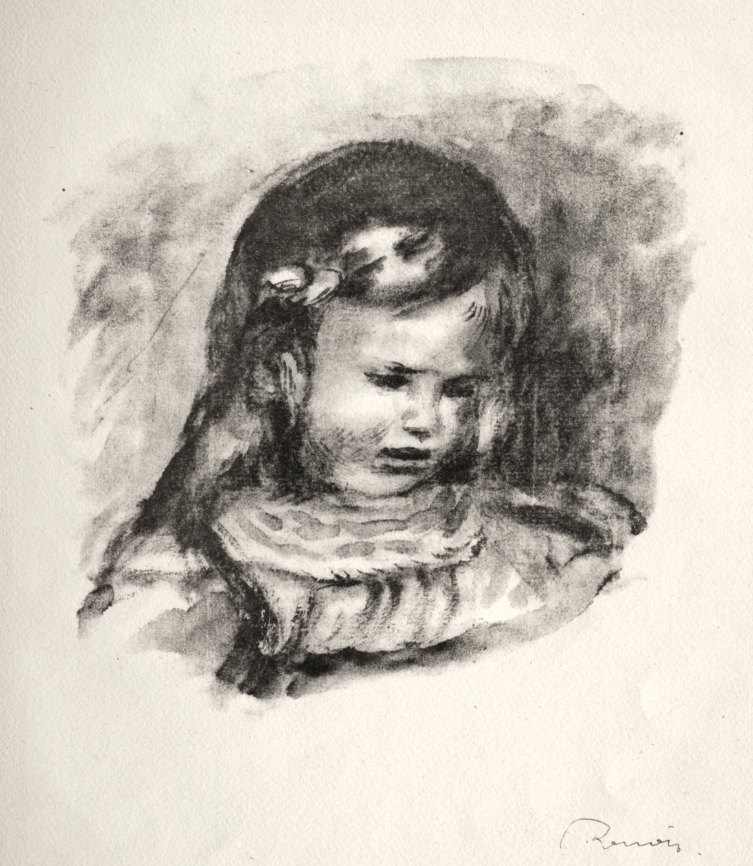 Claude Renoir, la tête baissée, 1904 - Pierre Auguste Renoir