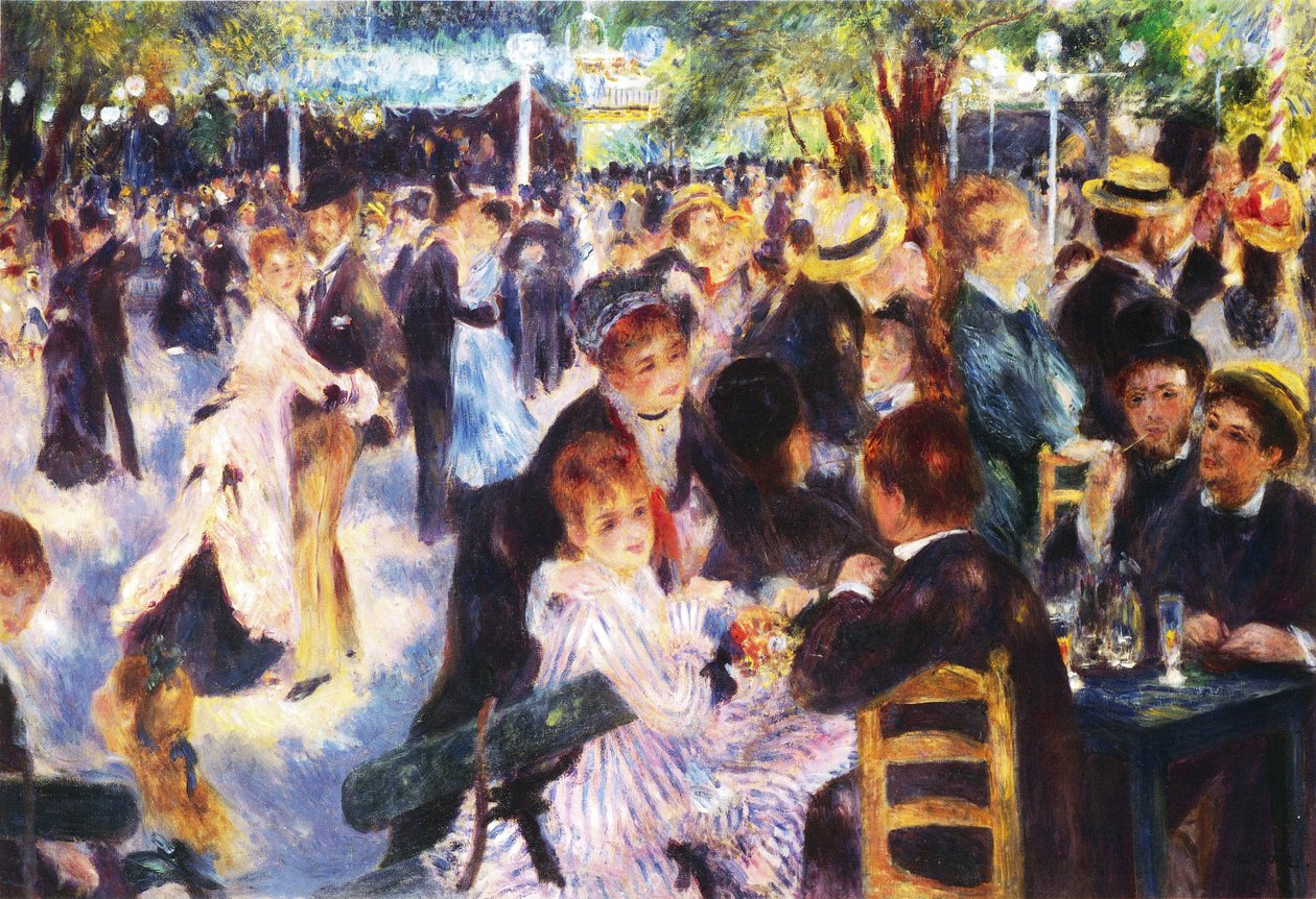 Dance at the Mouline de la Galette - Pierre Auguste Renoir