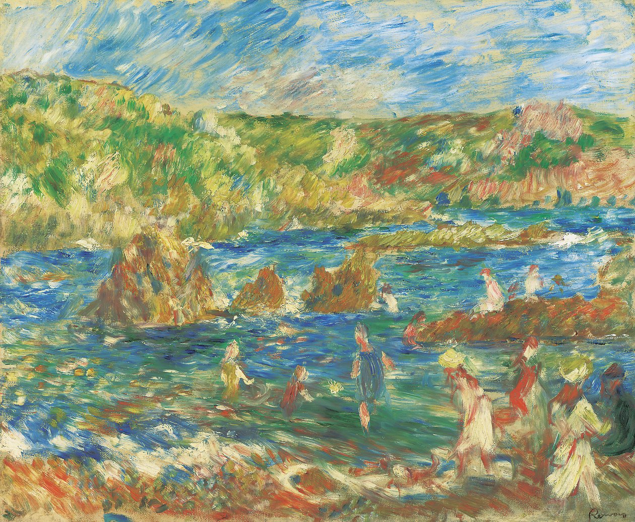 Enfants sur la plage de Guernesey, vers 1883 - Pierre Auguste Renoir