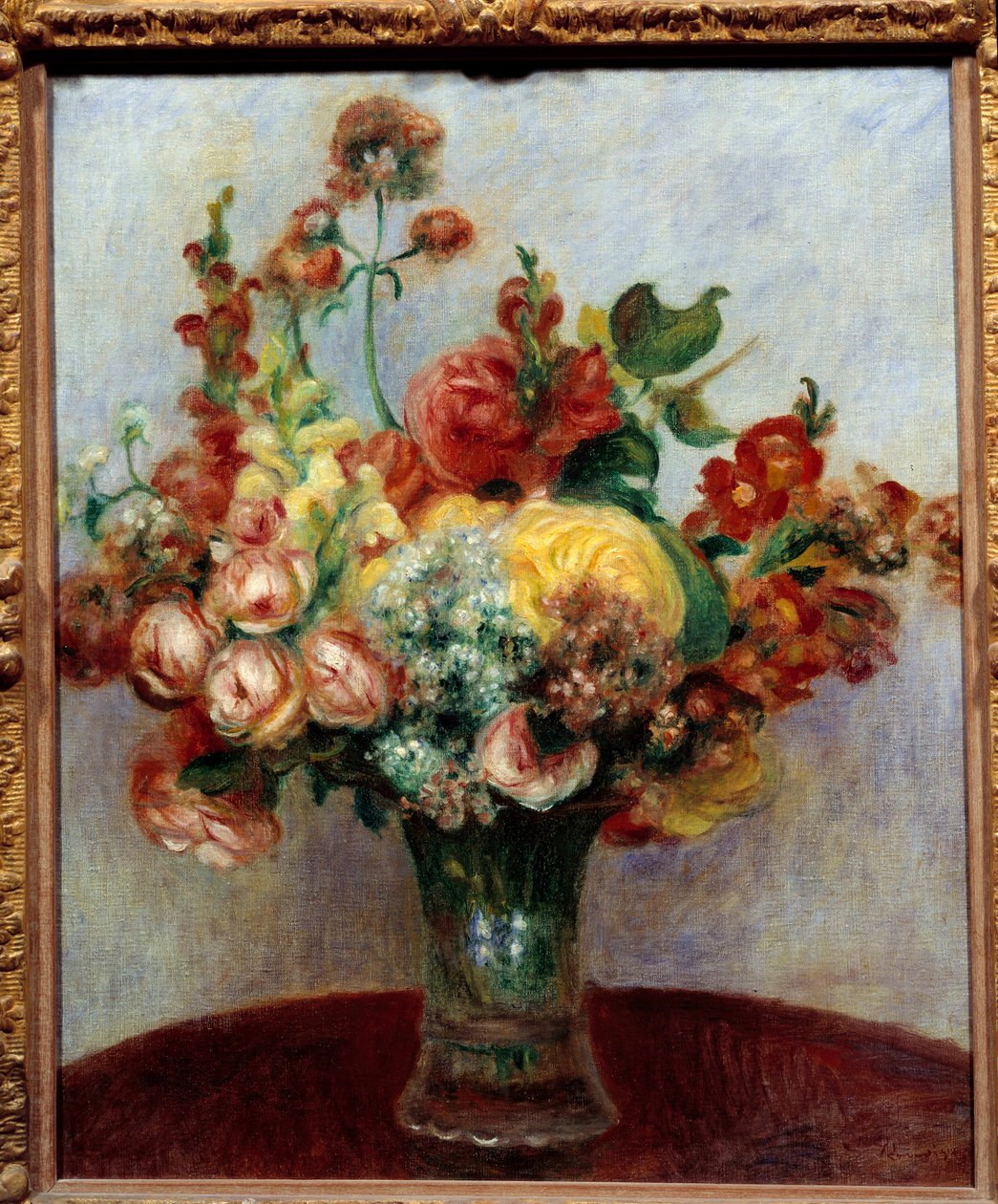 Fleurs dans un vase - Pierre Auguste Renoir