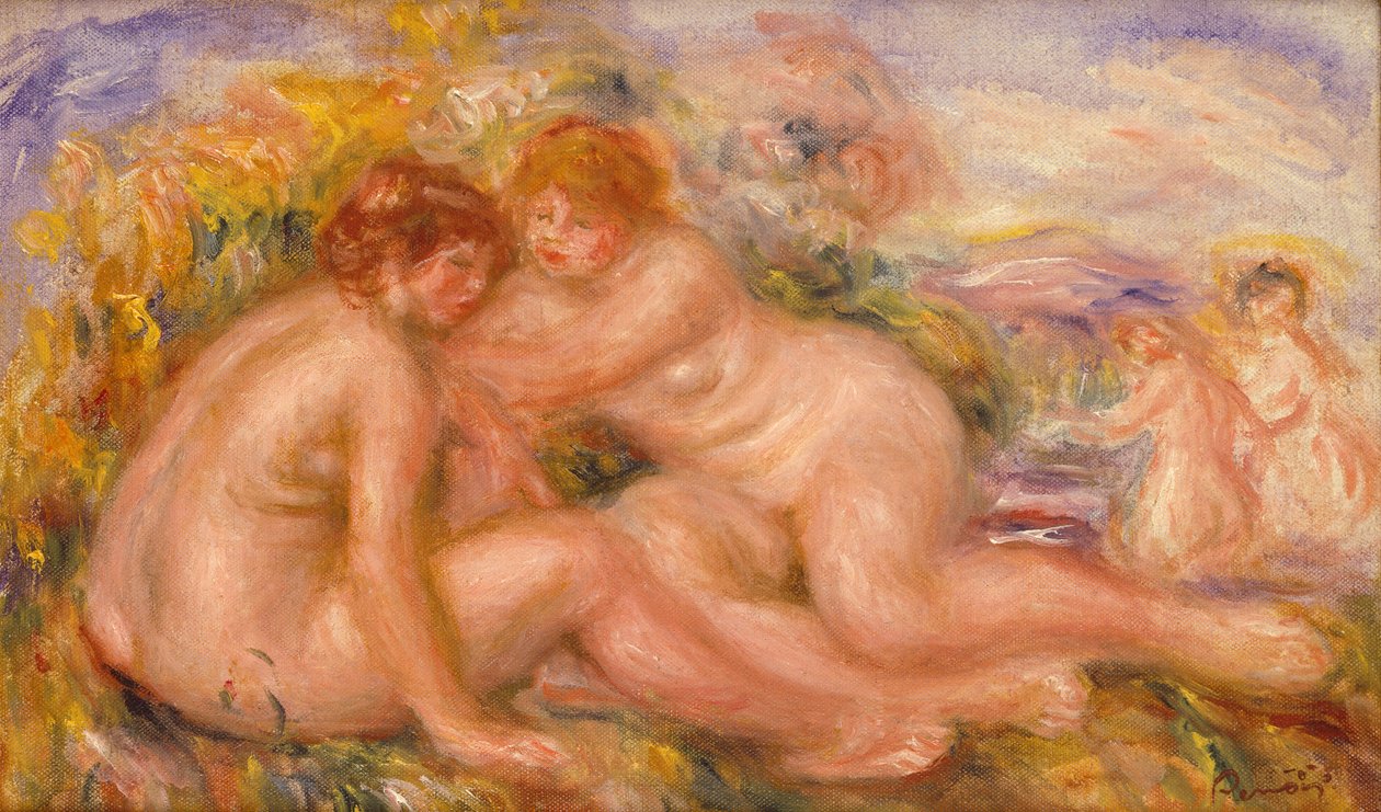 Quatre baigneurs - Pierre Auguste Renoir