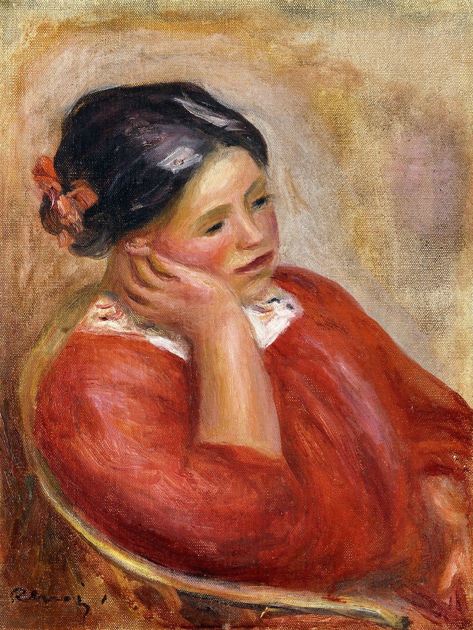 Gabrielle accoudée - Pierre Auguste Renoir