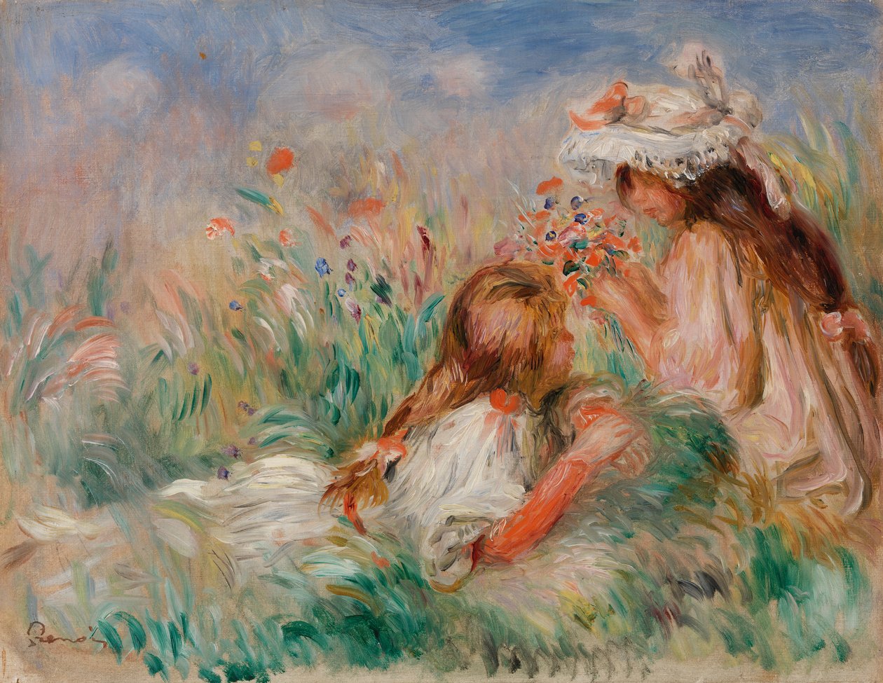 Fillette couchée sur l