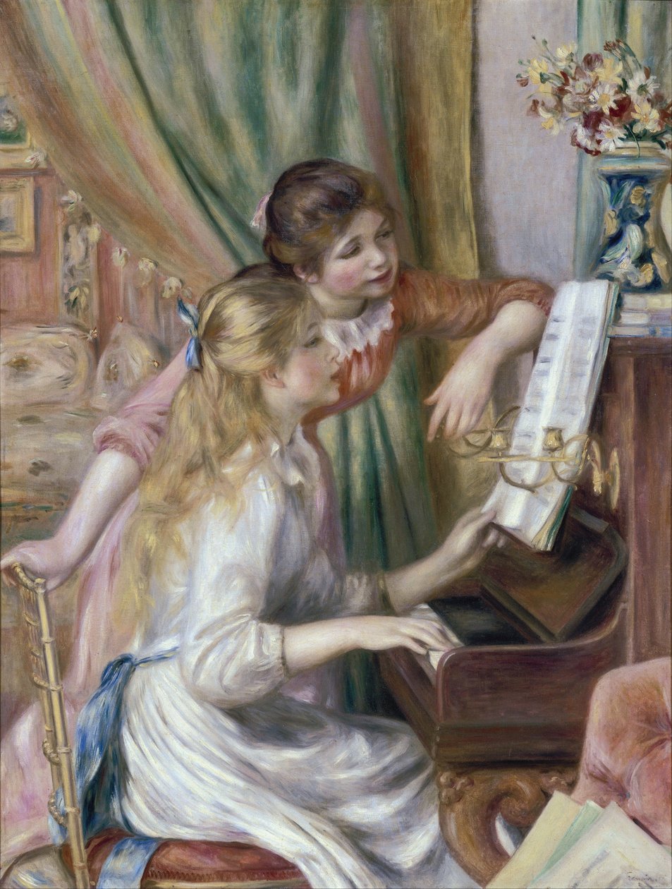 Jeunes filles au piano - Pierre Auguste Renoir