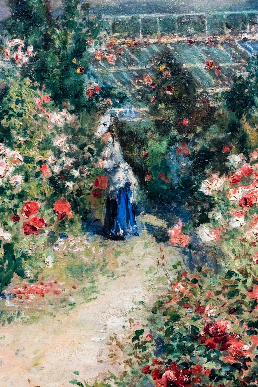 La Serre, détail, vers 1876 (Huile sur toile) - Pierre Auguste Renoir