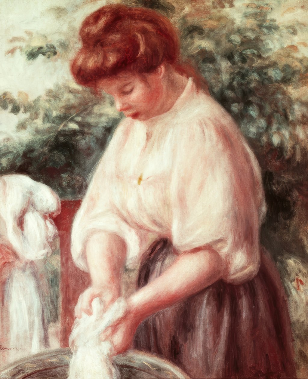 La blanchisseuse - Pierre-Auguste Renoir