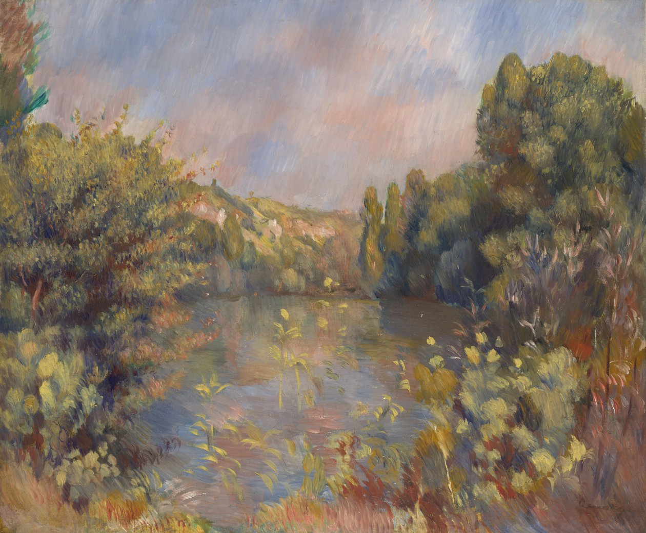 Paysage au bord du lac, vers 1889 - Pierre Auguste Renoir