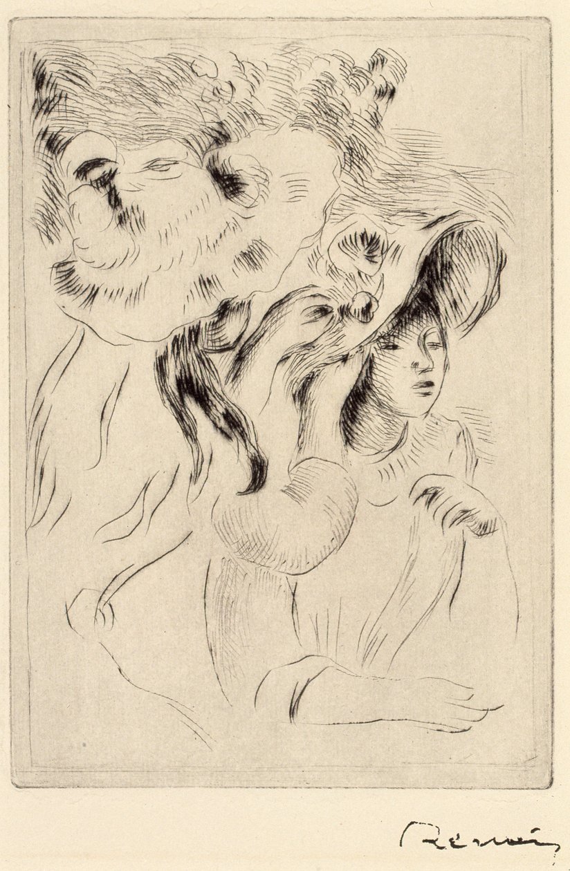 Le Chapeau Epignele - Pierre Auguste Renoir
