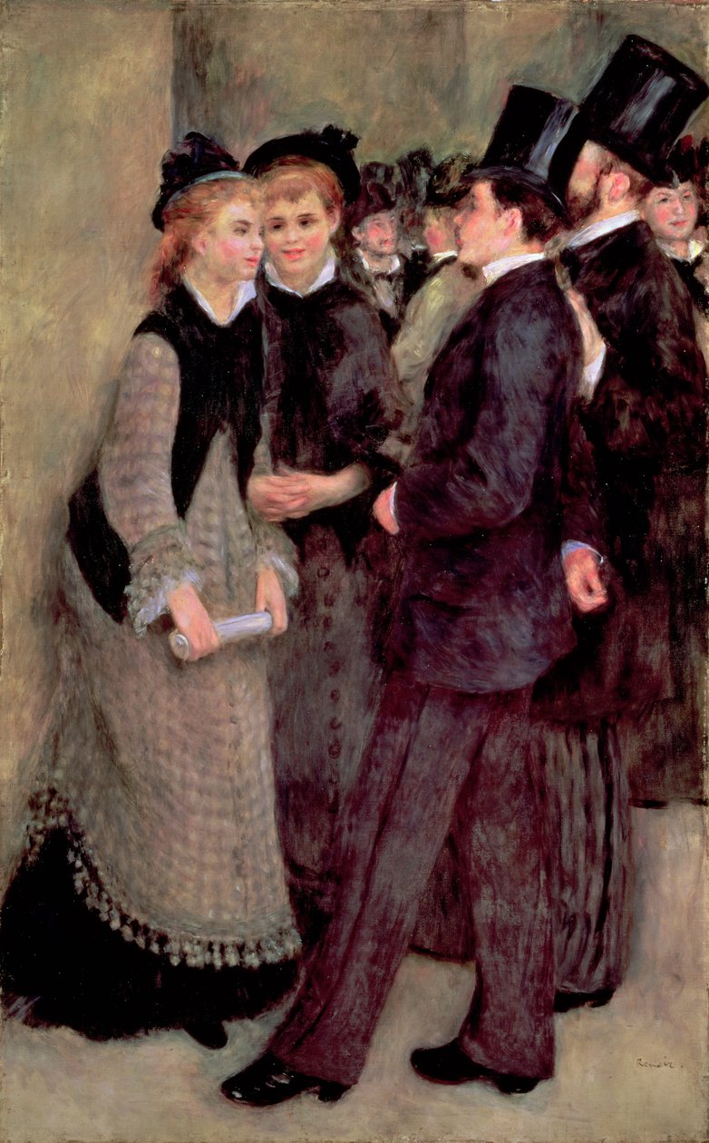 La Sortie du conservatoire, 1877 - Pierre Auguste Renoir