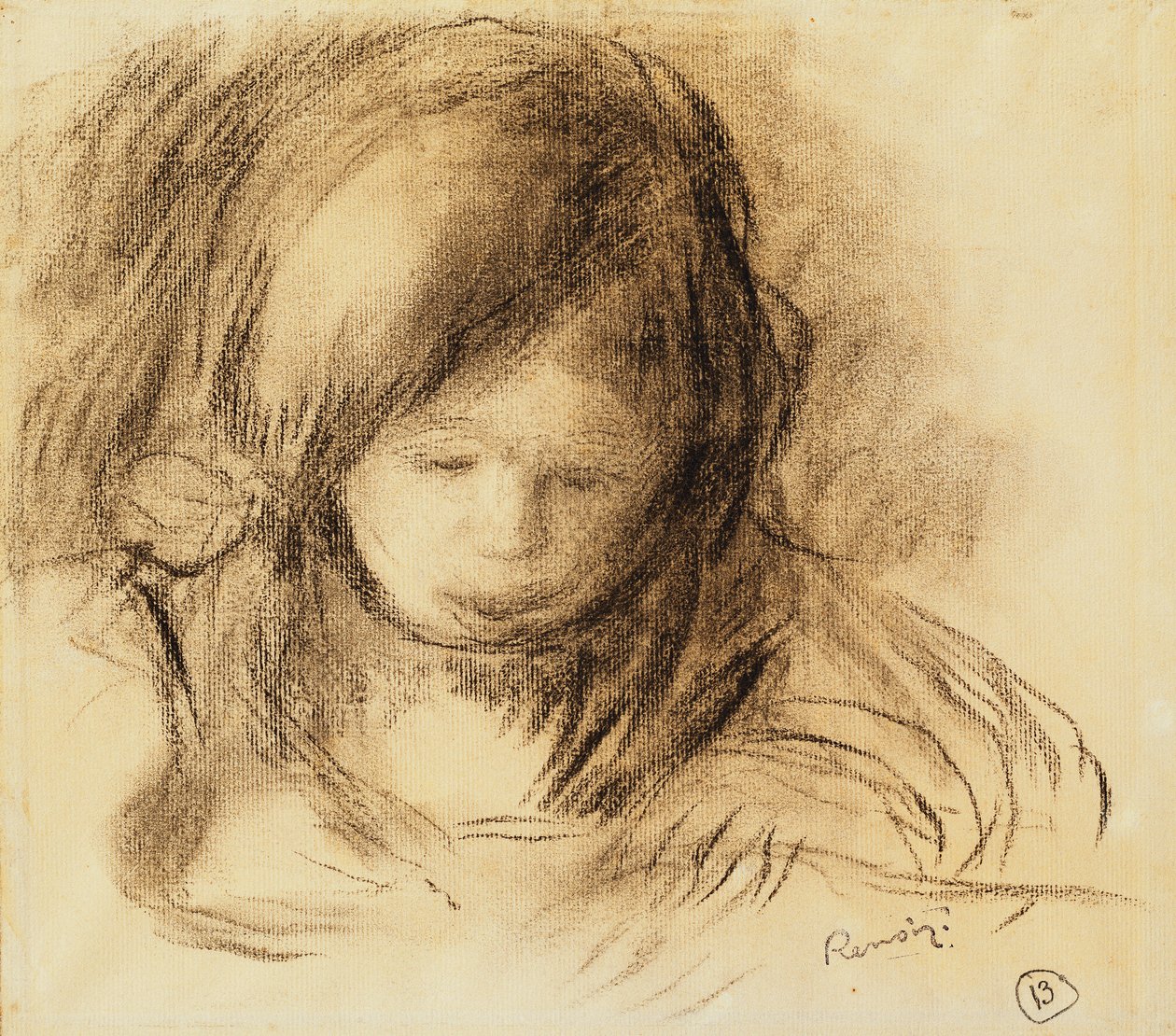 Coco Écrivant - Pierre Auguste Renoir