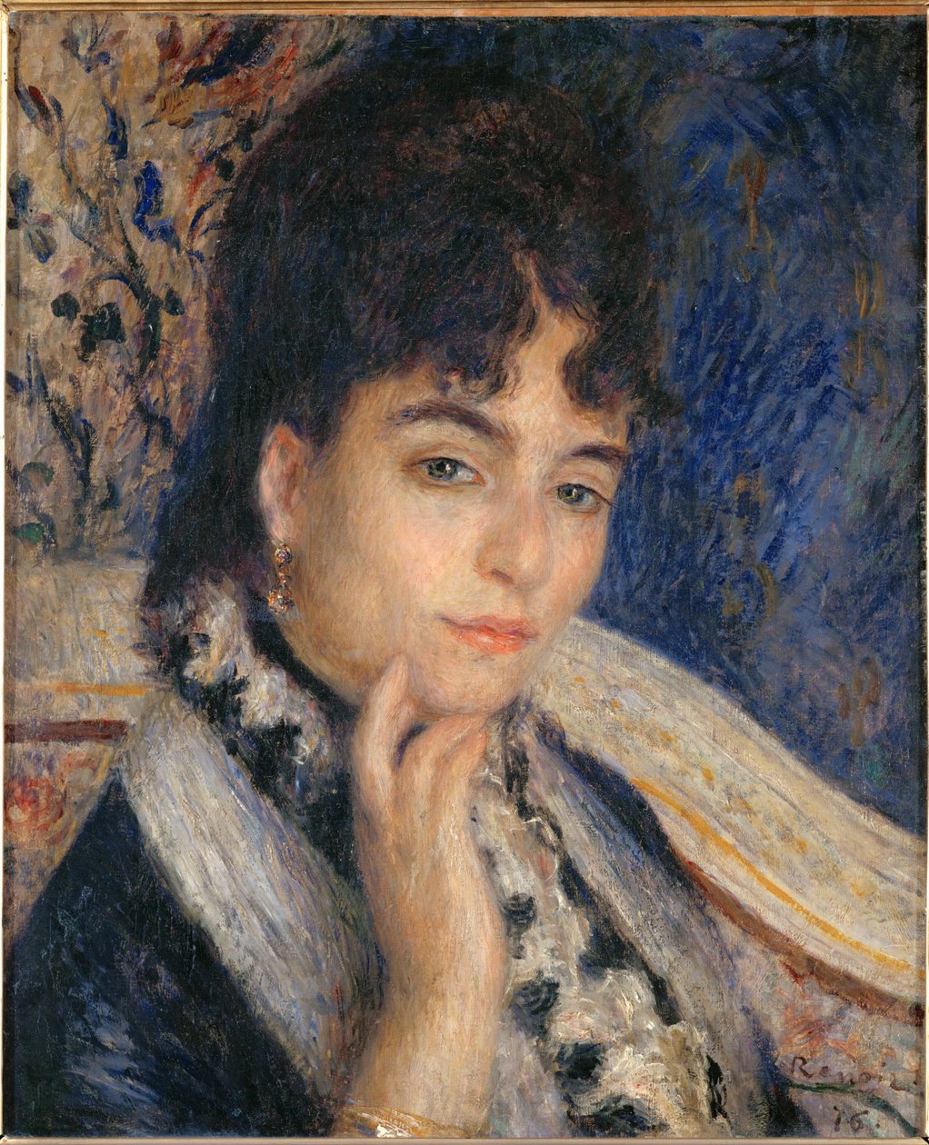 Mme Alphonse Daudet (huile sur toile) - Pierre Auguste Renoir