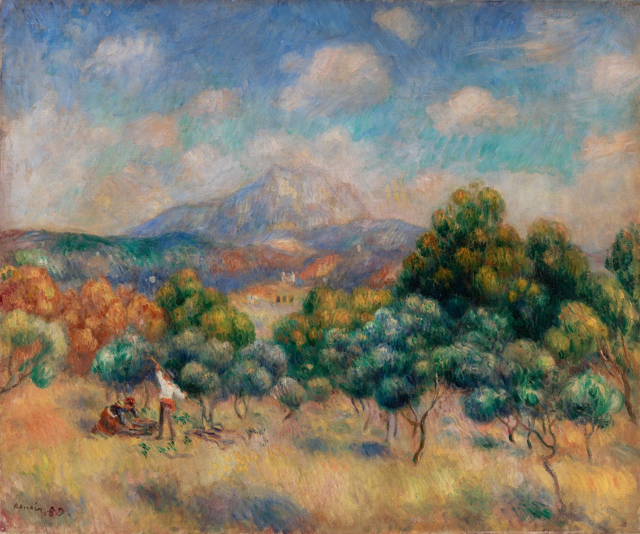Montagne Sainte-Victoire (Paysage) - Pierre Auguste Renoir