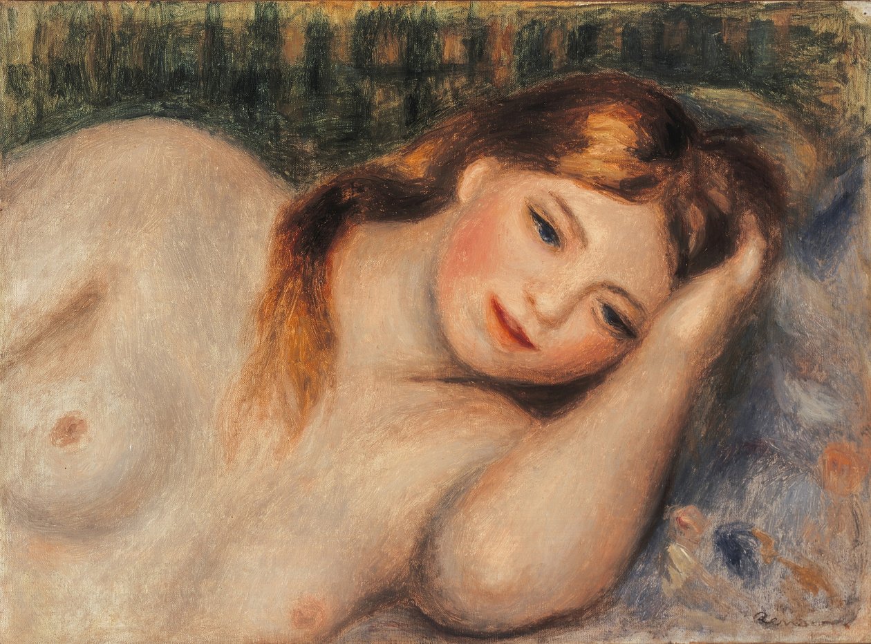 Nu Jeune fille couchée en buste, 1905 - Pierre Auguste Renoir