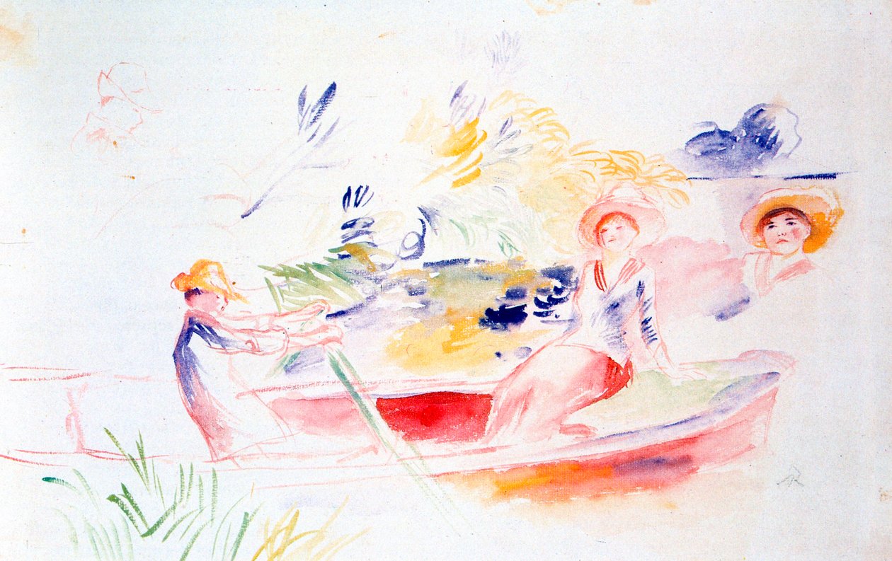Sur la rive, 20ème siècle - Pierre Auguste Renoir