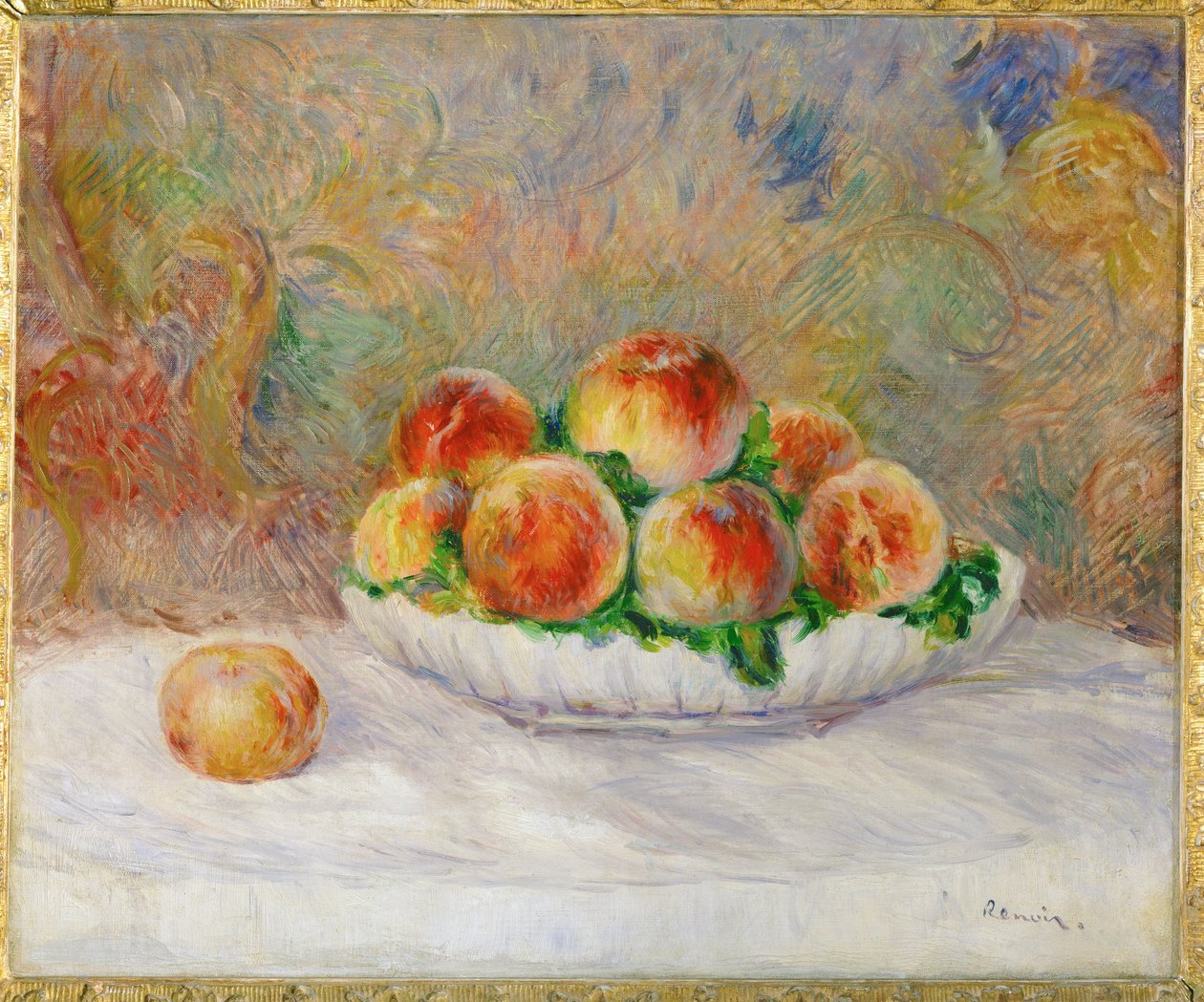Peches (huile sur toile) - Pierre Auguste Renoir