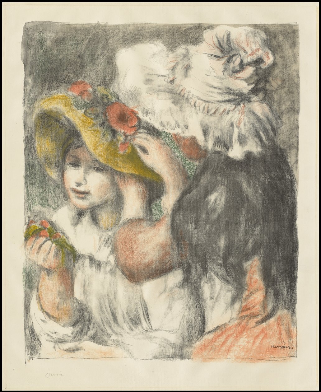 Épingler le chapeau : Deuxième plaque, vers 1898 - Pierre Auguste Renoir