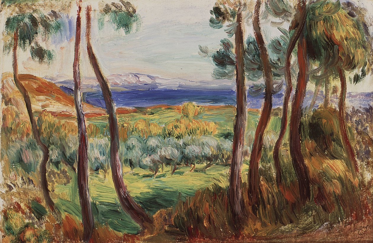 Pins aux environs de Cagnes, c. 1910 - Pierre Auguste Renoir