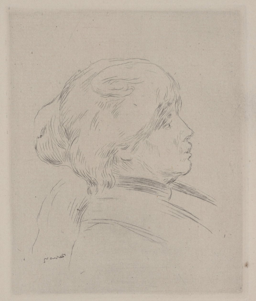 Portrait de Berthe Morisot - Pierre Auguste Renoir