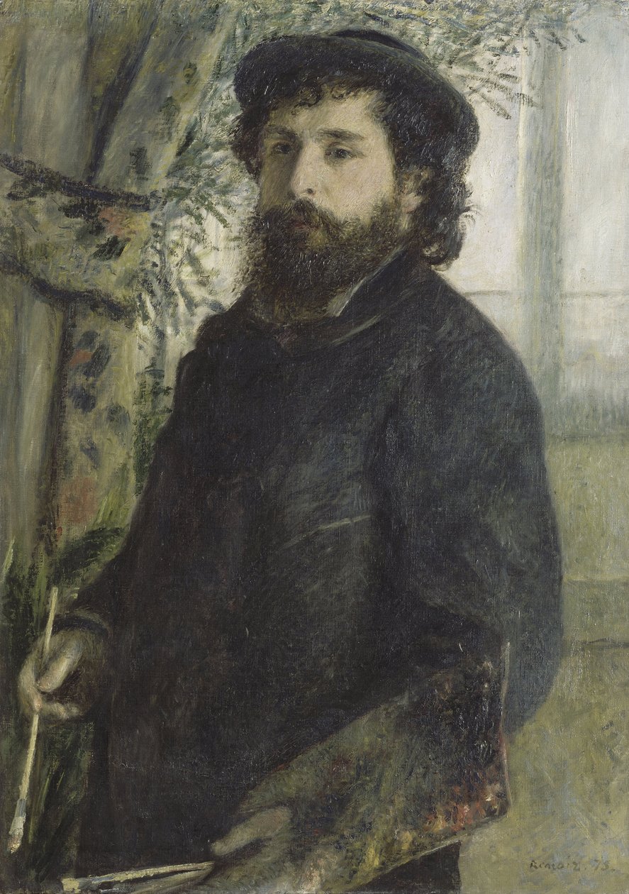 Portrait de Claude Monet, 1875 - Pierre Auguste Renoir