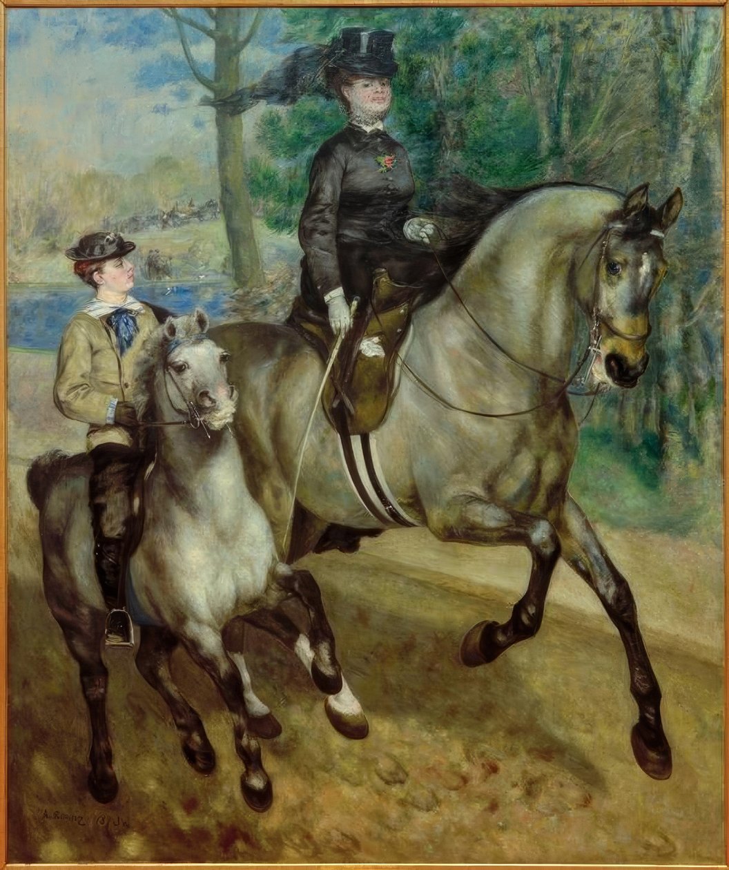 Cavalière au Bois de Boulogne - Pierre Auguste Renoir