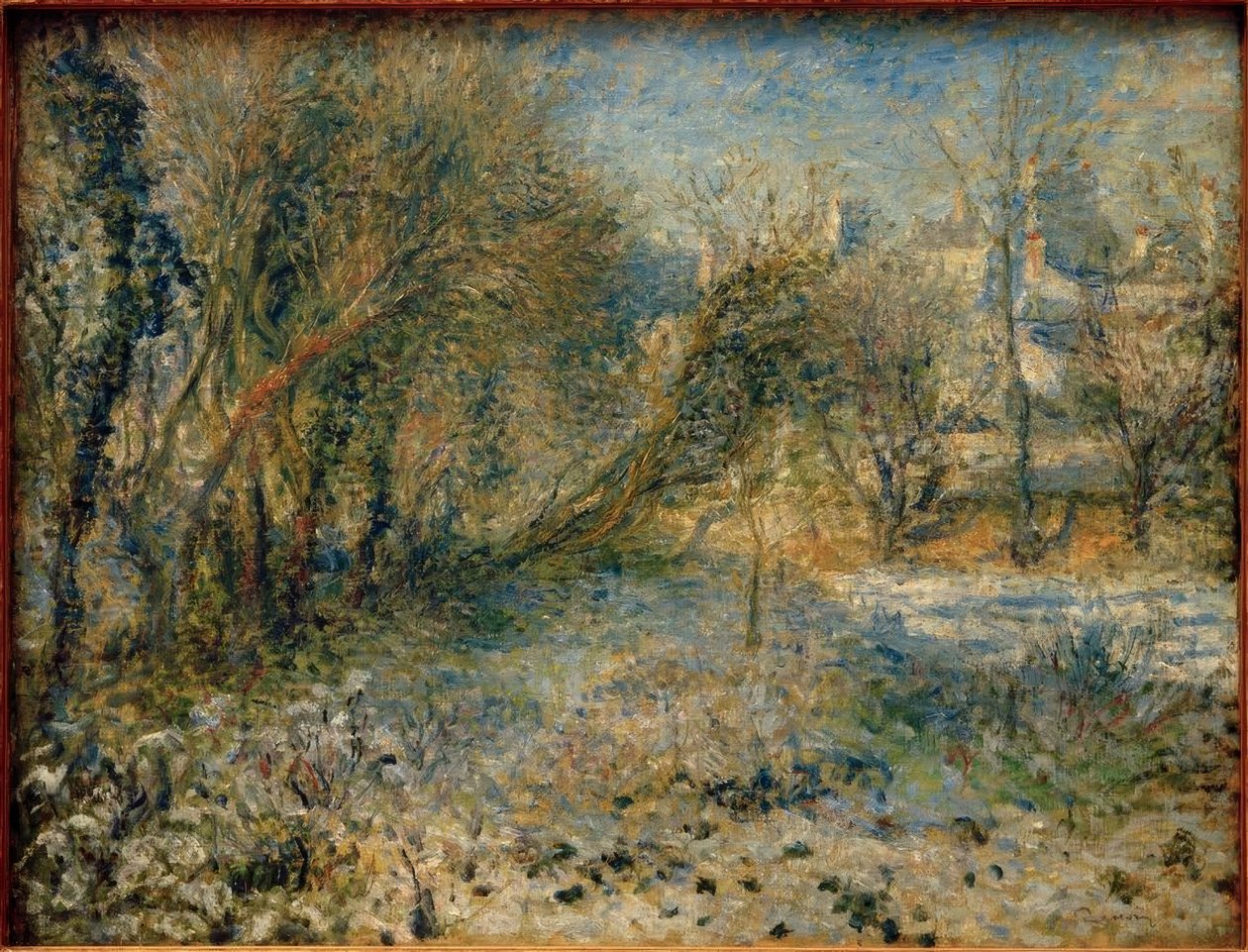 Paysage enneigé - Pierre Auguste Renoir