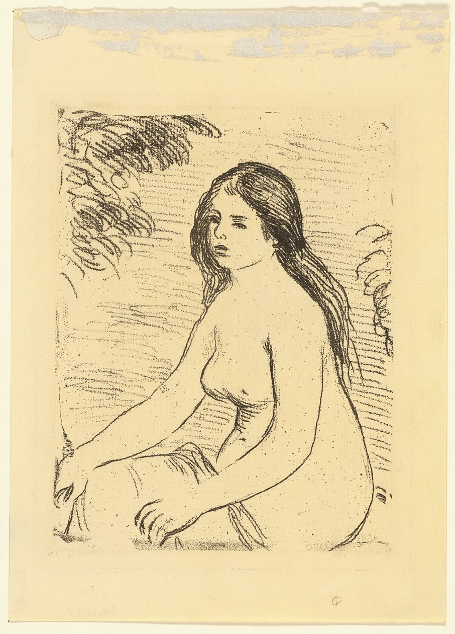 Femme nue assise - Pierre Auguste Renoir