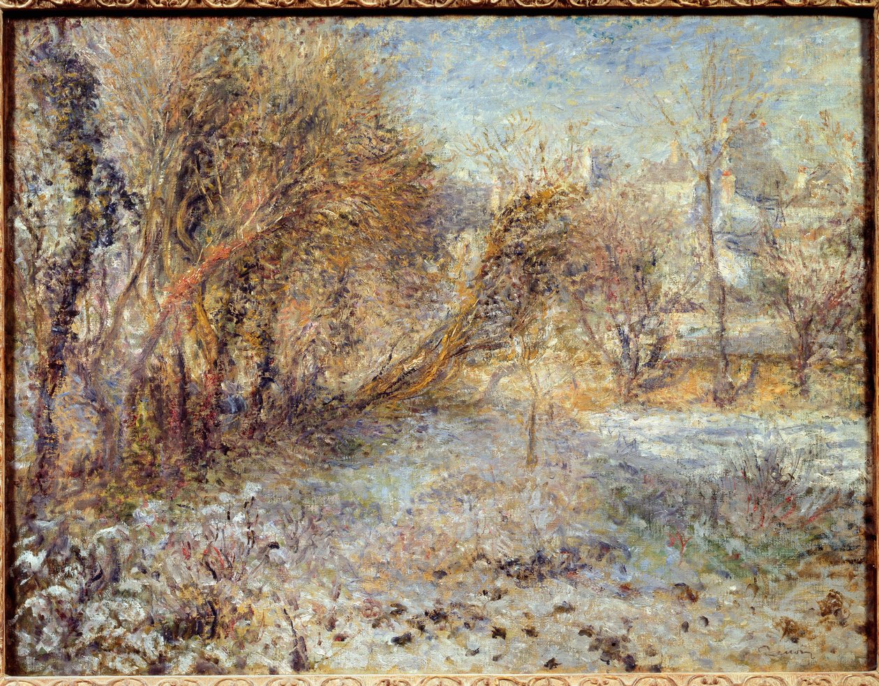 Paysage enneigé - Pierre Auguste Renoir