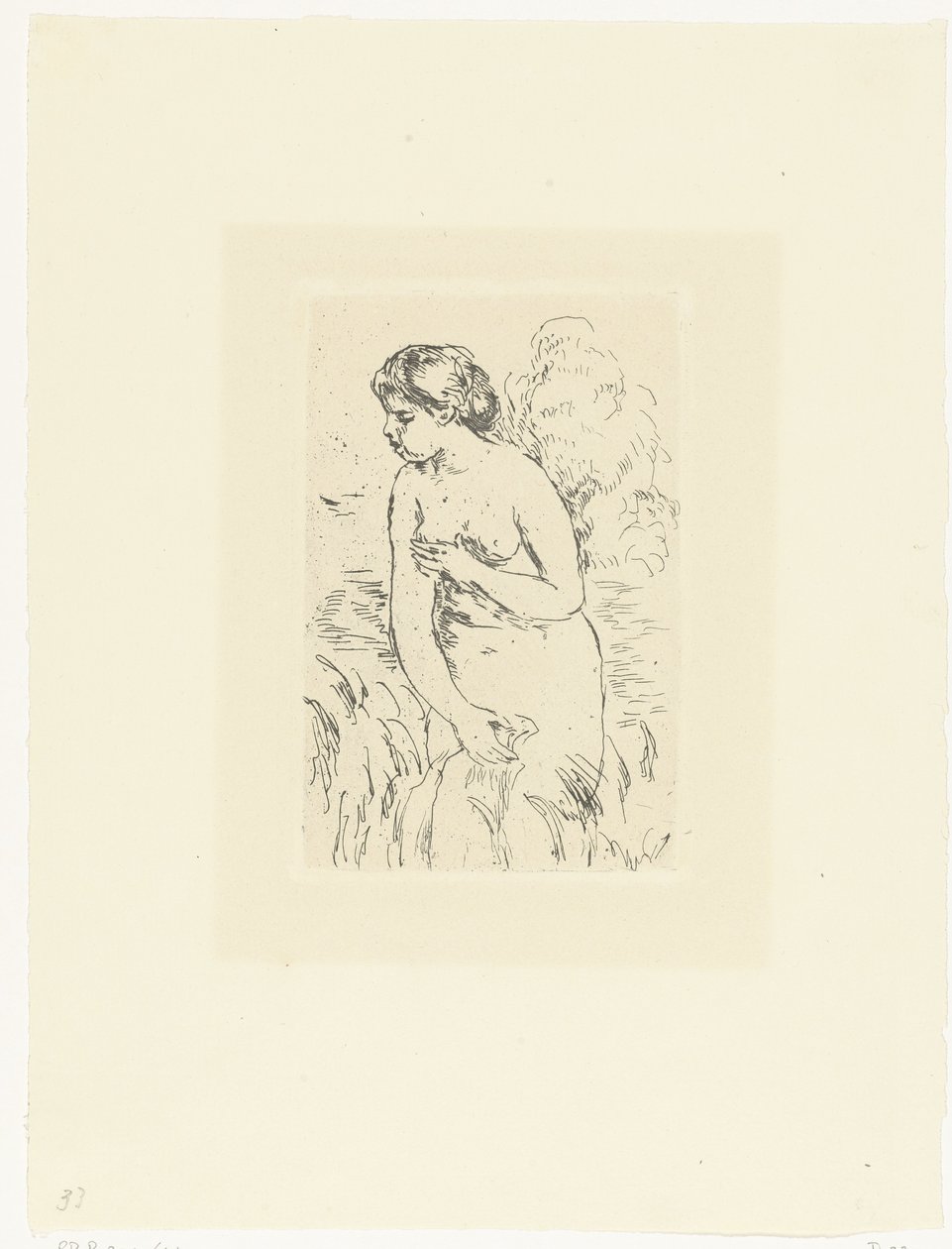 Femme nue debout ou baigneuse - Pierre Auguste Renoir
