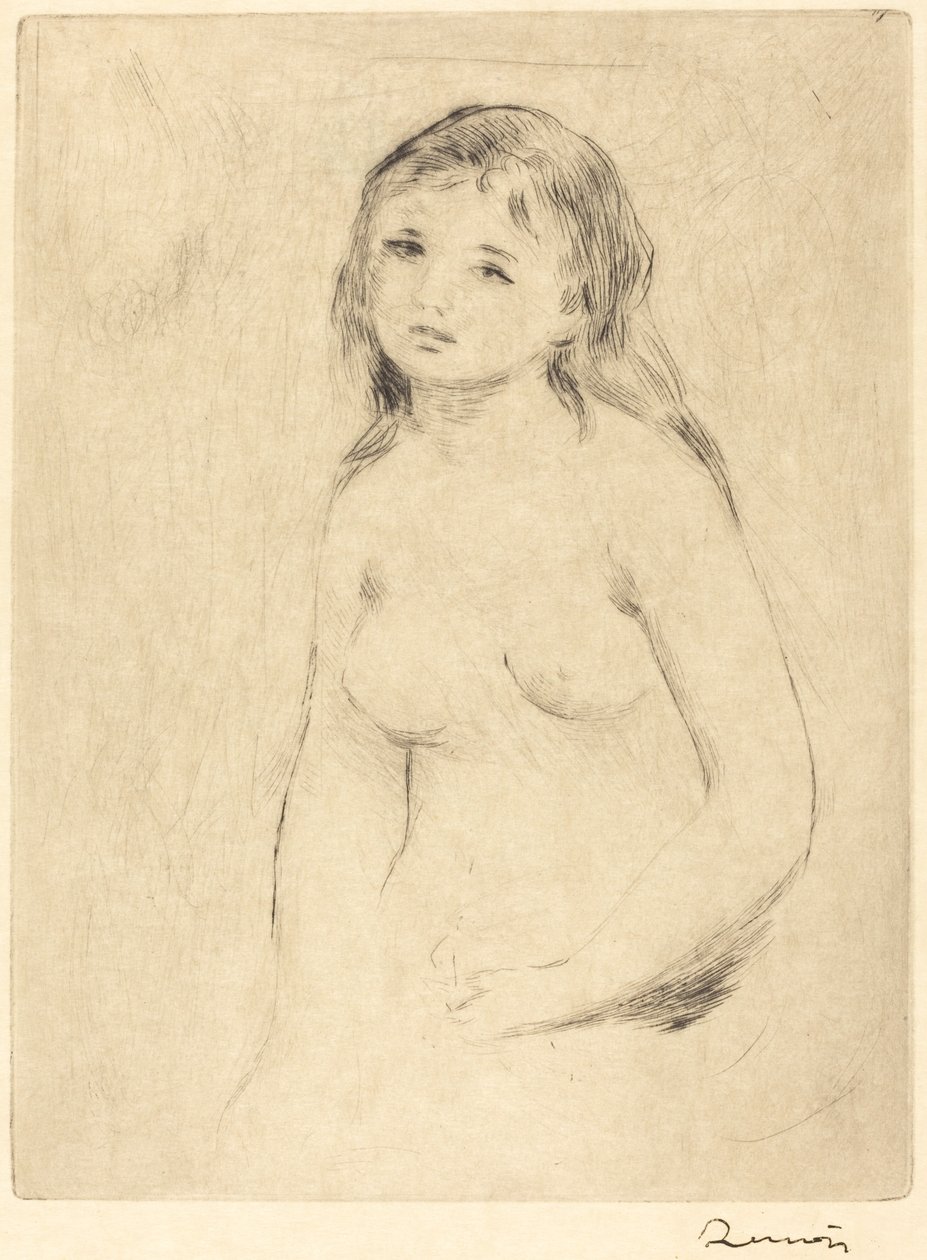 Étude pour une baigneuse, fin 19ème-début 20ème siècle - Pierre Auguste Renoir
