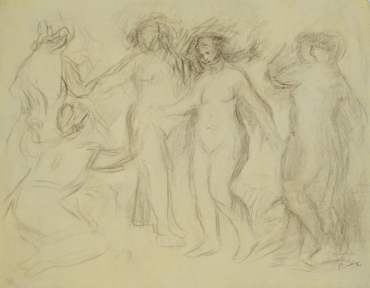 Étude pour Le Jugement de Paris - Pierre Auguste Renoir
