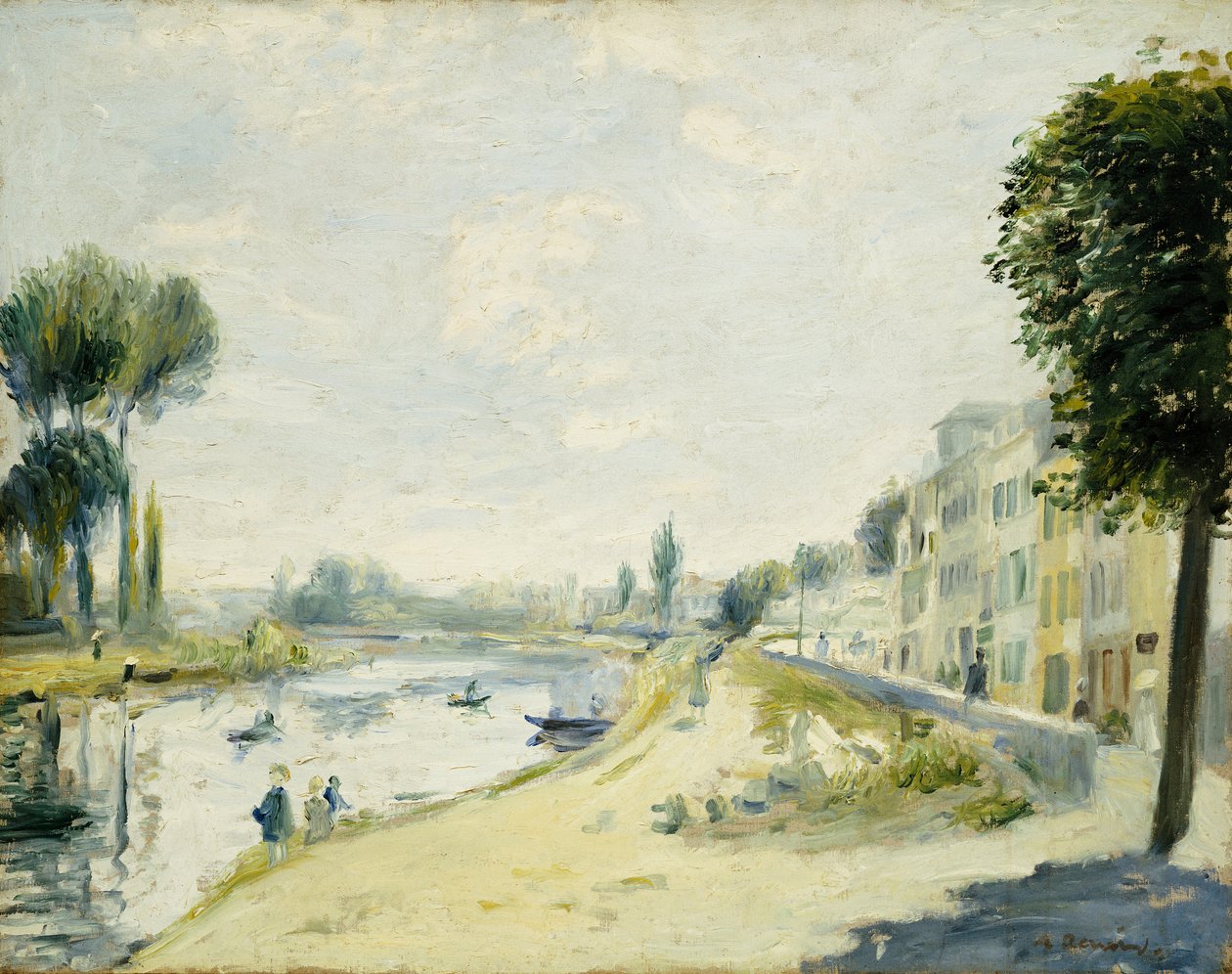 Les rives de la Seine à Bougival, c.1875 - Pierre Auguste Renoir